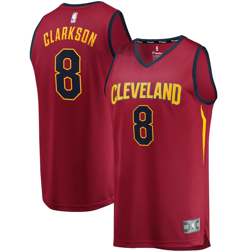 Jordan Clarkson Cleveland Cavaliers Fanatics Branded Fast Break Replica Wine Icon Edition 3D Jersey