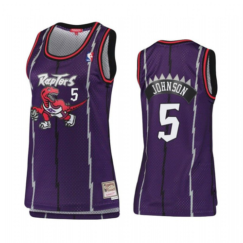 Toronto Raptors Stanley Johnson #5 Hardwood Classics Jersey Women'S