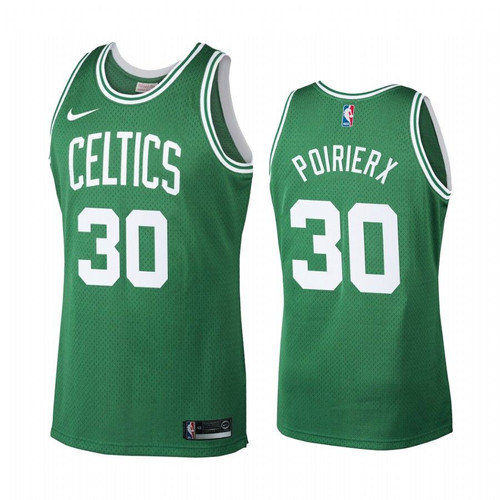 Boston Celtics #30 Vincent Poirier Green Hardwood Classics Men'S Jersey