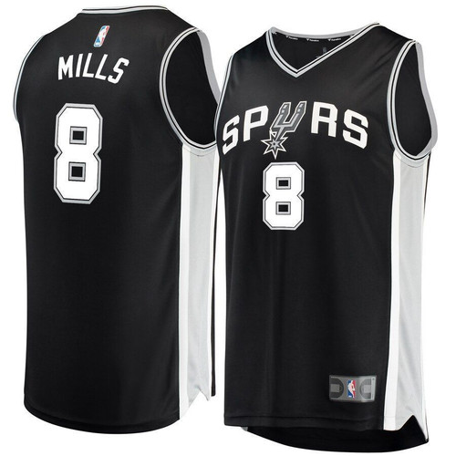 Patty Mills San Antonio Spurs Fanatics Branded Fast Break Replica Black Icon Edition 3D Jersey