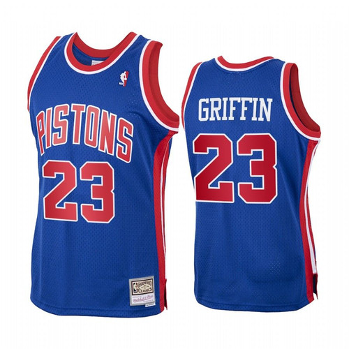 Blake Griffin #23 Detroit Pistons Royal Hardwood Classics Jersey