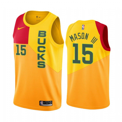 Milwaukee Bucks Frank Mason Iii #15 City Men'S Jersey