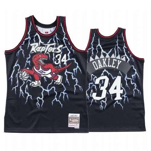 Toronto Raptors Charles Oakley #34 Hardwood Classics Jersey Men'S