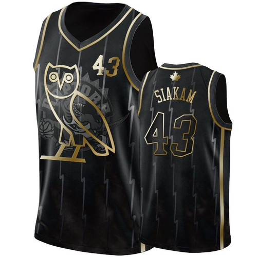 Toronto Raptors Pascal Siakam #43 Ovo Black Golden Edition Jersey