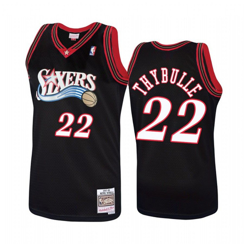 Philadelphia 76Ers #22 Matisse Thybulle Hardwood Classics Black Jersey
