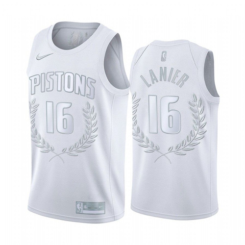 Bob Lanier #16 Detroit Pistons White Hall Of Fame Jersey
