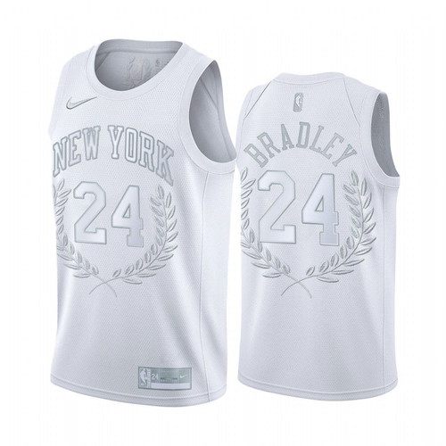 Bill Bradley #24 New York Knicks White Retired Number Jersey