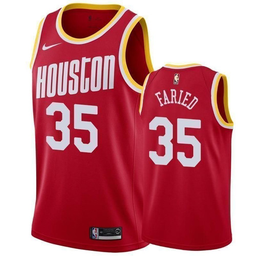 Houston Rockets 35 Kenneth Faried 2019-20 Hardwood Classics Jersey