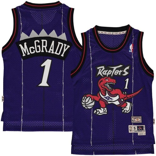 Tracy Mcgrady Toronto Raptors Mitchell Ness Hardwood Classics Swingman Jersey Purple 2019