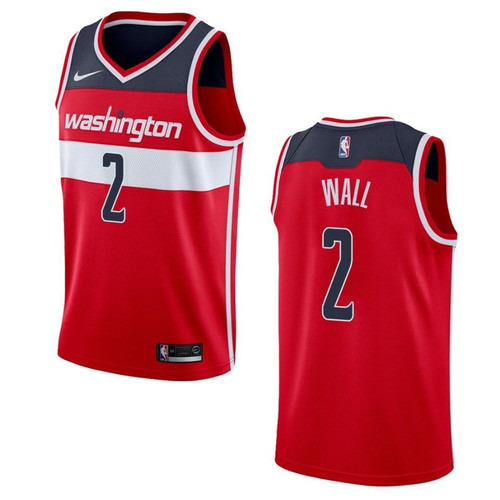 Washington Wizards 2 John Wall Icon Swingman Red 3D Jersey