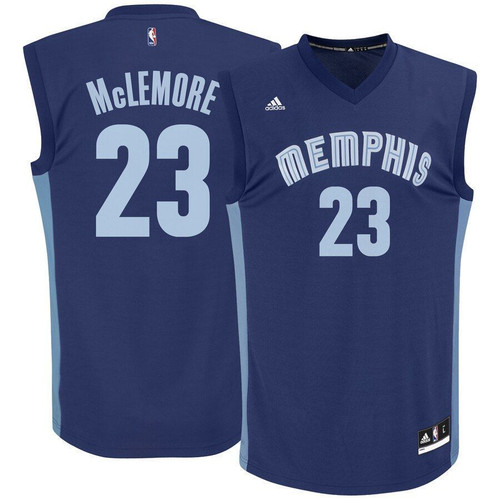 Ben Mclemore Memphis Grizzlies Adidas Road Replica Navy 3D Jersey