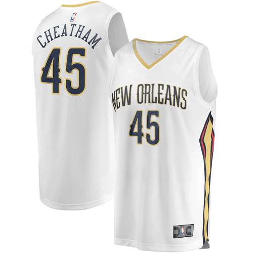 Zylan Cheatham New Orleans Pelicans Fanatics Branded Fast Break Player Association Edition White 3D Jersey