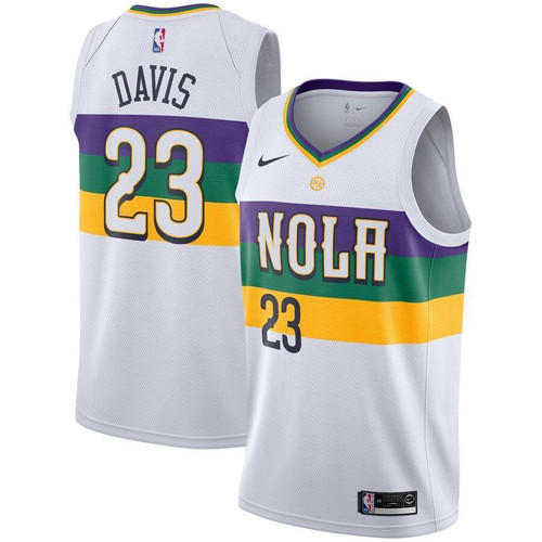 Anthony Davis New Orleans Pelicans Youth/19 Jersey Jersey City Edition White 2021