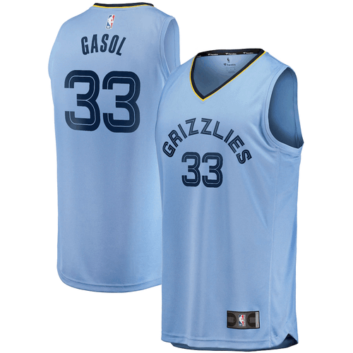 Marc Gasol Memphis Grizzlies Fanatics Branded Fast Break Replica Statement Edition Light Blue 3D Jersey