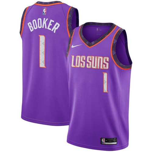 Devin Booker Phoenix Suns Youth 2019 Jersey City Edition Purple