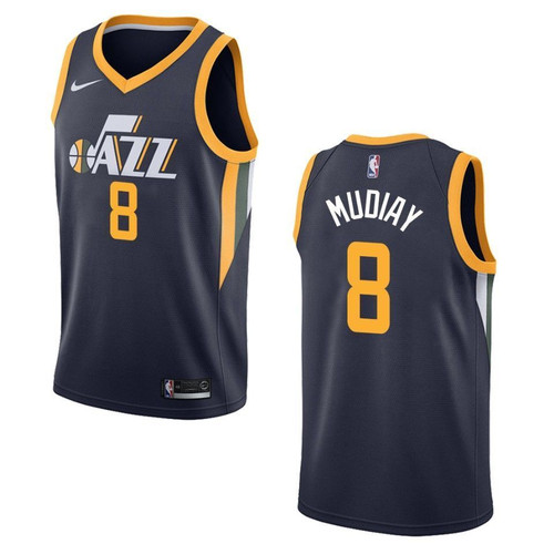 Utah Jazz 8 Emmanuel Mudiay Icon Swingman Navy 3D Jersey
