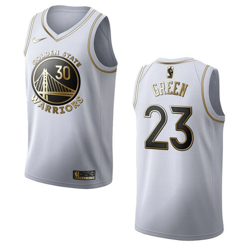 Golden State Warriors 23 Draymond Green Golden Edition White 3D Jersey