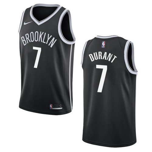 Brooklyn Nets 7 Kevin Durant Icon Swingman Black 3D Jersey