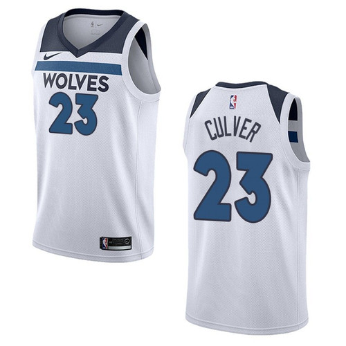 Minnesota Timberwolves 23 Jarrett Culver Association Swingman White 3D Jersey