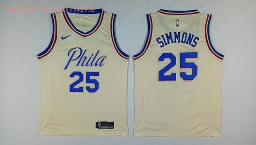 Philadelphia 76Ers Ben Simmons 25 2021 Nba New Arrival Beige Jersey