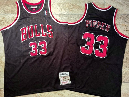 Chicago Bulls Scotty Pippen #33 Nba 2020 New Arrival Black Jersey
