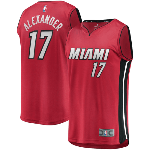 Kyle Alexander Miami Heat Fanatics Branded Fast Break Replica Player Red Statement Edition 3D Jersey