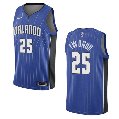 Orlando Magic 25 Wes Iwundu Icon Swingman Blue 3D Jersey