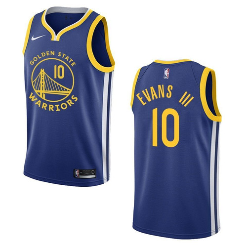 2021 20 Golden State Warriors 10 Jacob Evans Iii Icon Swingman Royal 3D Jersey