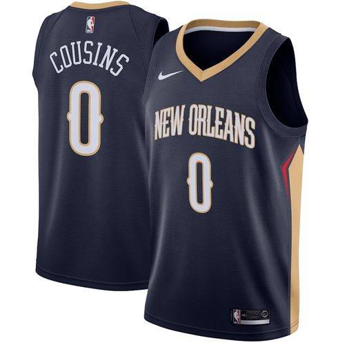 Demarcus Cousins New Orleans Pelicans Swingman Navy Icon Edition 3D Jersey