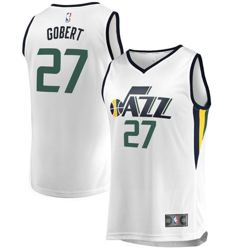 Rudy Gobert Utah Jazz Fanatics Branded Fast Break Association Edition White 3D Jersey