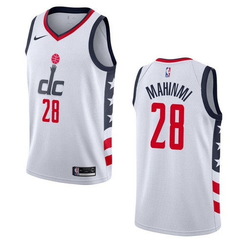 Washington Wizards 28 Ian Mahinmi City Swingman White 3D Jersey