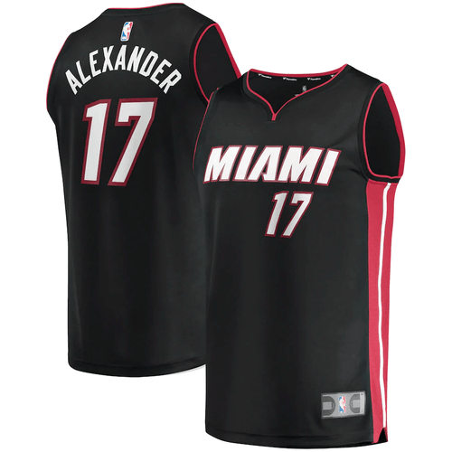Kyle Alexander Miami Heat Fanatics Branded Fast Break Replica Black Icon Edition 3D Jersey