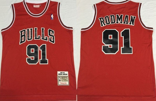 Chicago Bulls Dennis Rodman #91 Nba 2020 New Arrival Red Jersey All-Over Print