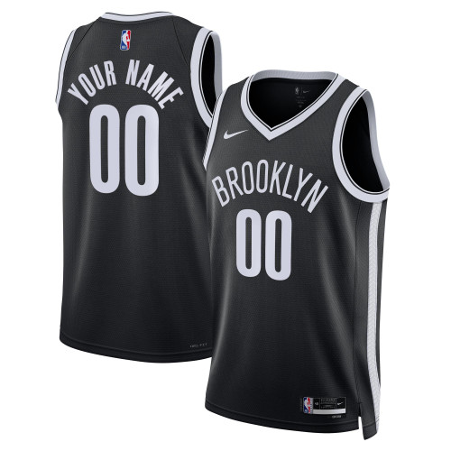 Brooklyn Nets Nike Replica Replica Replica Unisex 2022/23 Swingman Custom Jersey Black - Icon Edition