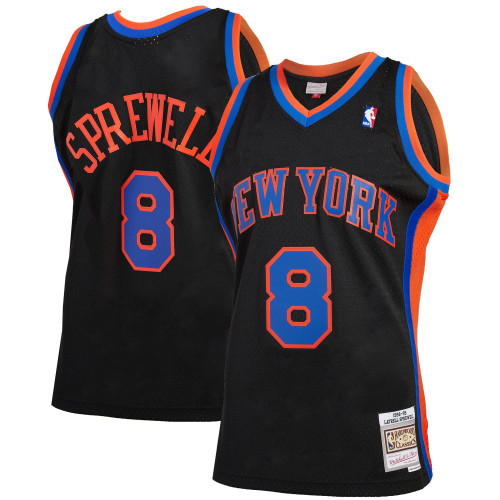 Latrell Sprewell New York Knicks 1998/99 Hardwood Classics Reload 20 Black Jersey gift for New York Knicks fans