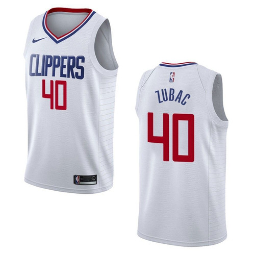 Los Angeles Clippers 40 Ivica Zubac Association Swingman White 3D Jersey