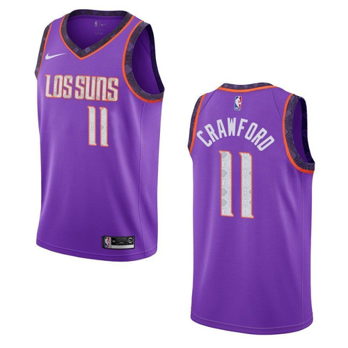 Phoenix Suns 11 Jamal Crawford City Swingman Purple 3D Jersey