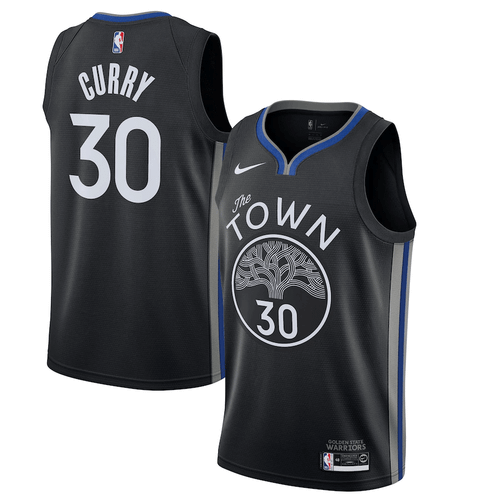Stephen Curry Golden State Warriors 2021-22 Finished Swingman Black City Edition 3D Jersey