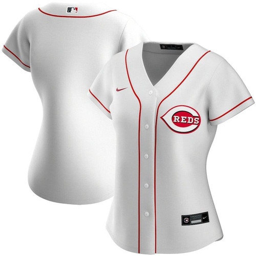 Womens Cincinnati Reds Nike Replica Replica Replica White Home Replica Team Jersey
