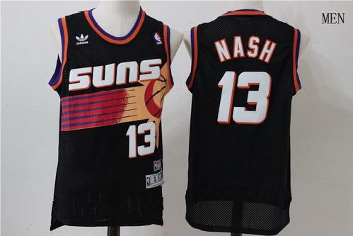 Mens Phoenix Suns #13 Steve John Nash Basketball Tanktop Jersey Black