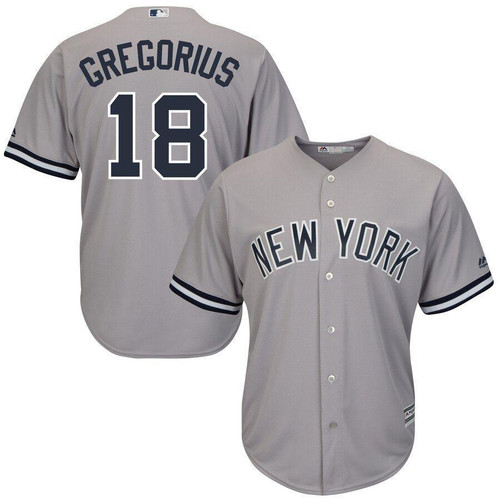 Didi Gregorius New York Yankees Majestic Road Official Cool Base Player Jersey Gray 2019