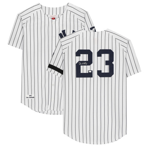 Don Mattingly New York Yankees Fanatics  Mitchell & Ness Cooperstown Collection Pinstripe Jersey - White