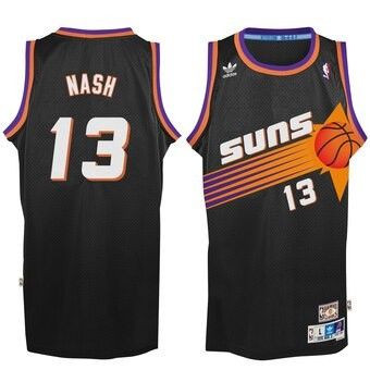 Mens Phoenix Suns Vintage #13 Steve Nash Black Jersey