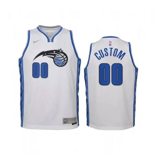 Custom Orlando Magic 2021 Earned Edition White Jersey - Swingman