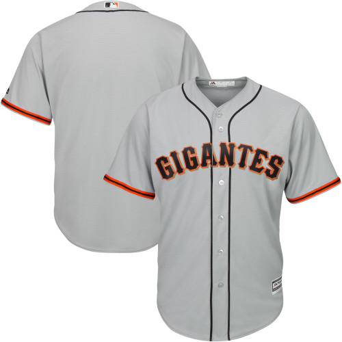 Men'S Majestic Gray San Francisco Giants Road Hispanic Heritage Cool Base Team Jersey