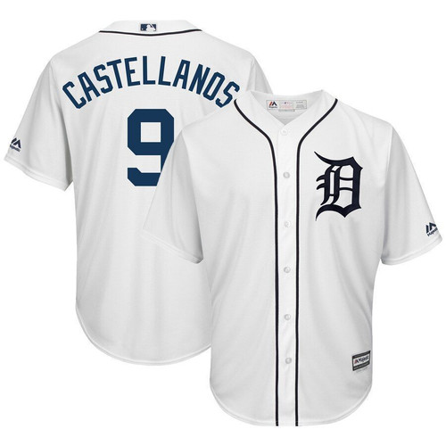Nick Castellanos Detroit Tigers Majestic Home Cool Base Player Jersey Jersey White 2021