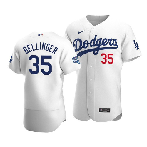 Men'S Los Angeles Dodgers Cody Bellinger #35 2020 World Series Champions  Home Jersey White