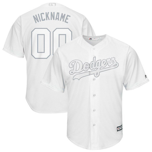 Los Angeles Dodgers Majestic 2021 Players Weekend Pick-A-Player Replica Roster Jersey Jersey White 2021