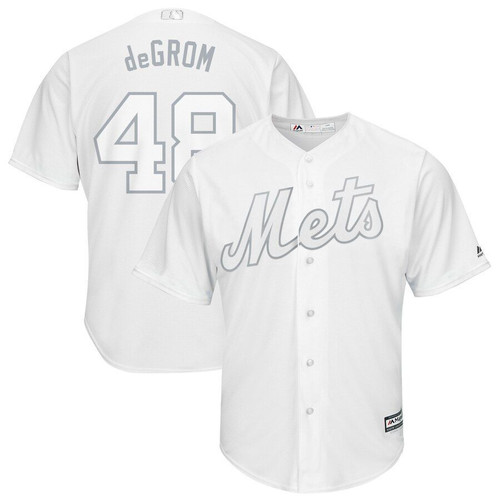 Jacob Degrom Degrom New York Mets Majestic 2021 Players Weekend Replica Player Jersey Jersey White 2021