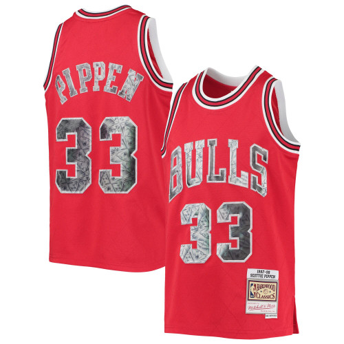 Scottie Pippen Chicago Bulls Mitchell & Ness  Hardwood Classics 75th Anniversary Diamond Jersey